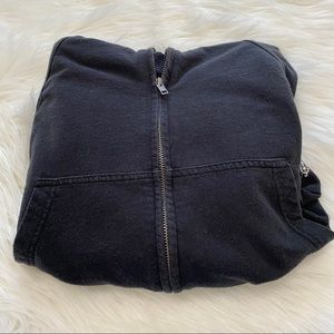 Free People Black Zip Hoodie